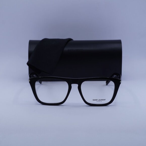 Saint Laurent SL343 003 Square Eyeglasses 55mm – Black - Picture 2 of 9